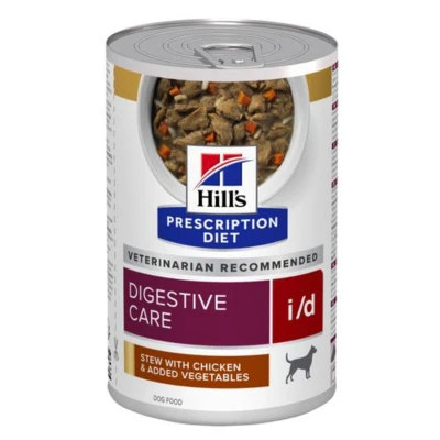 Afbeelding van Hill&#039;s Prescription Diet I/D Digestive Care Stoofpotje Blik Hondenvoer Kip Groente 354 g