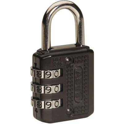 Afbeelding van Combinatieslot ABUS 715/20 Zwart Staal Zink (2 cm)