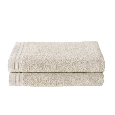 Afbeelding van De Witte Lietaer Imagine Douchelakens 70x140 cm Beige Set van 2