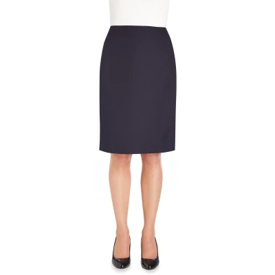 Afbeelding van Brook Taverner Pluto Straight Skirt BT2258 Navy