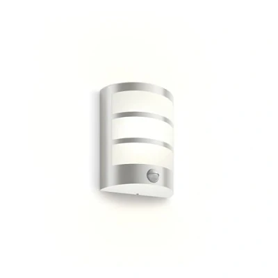 Afbeelding van Philips Python 8720169263772 LED buitenlamp met bewegingsmelder (wand) 3.8 W RVS