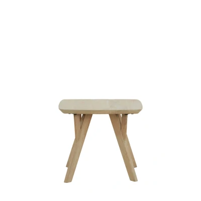 Afbeelding van Light &amp; Living Bijzettafel QUENZA Ø50x42cm Bruin