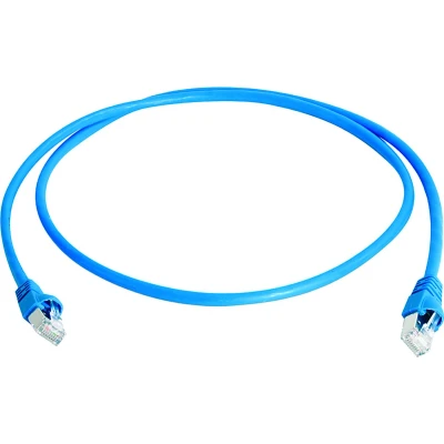 Afbeelding van Telegärtner L00000A0233 RJ45 Netwerkkabel, patchkabel CAT 6A S/FTP 0.25 m Blauw Vlambestendig, Snagless, Pair afschermi