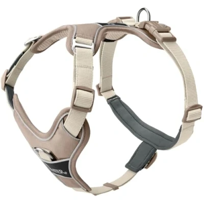 Afbeelding van Hondentuigje Hunter DIVO UP Beige L/XL