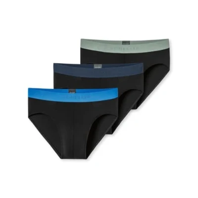 Afbeelding van Schiesser Slip Heren 3 stuks Organic Cotton geweven elastische tailleband meerkleurig 95/5