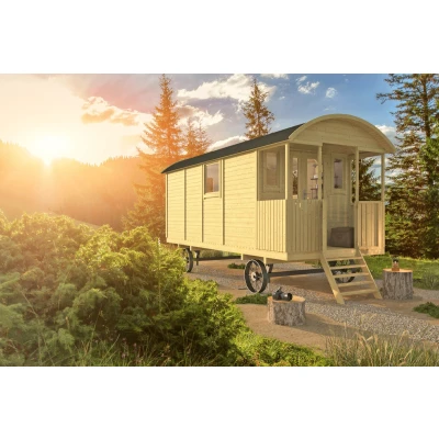 Afbeelding van Circuswagen Kathy 19mm vuren onbehandeld 500 x 240 cm excl. onderstel