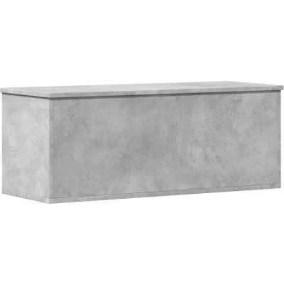 Afbeelding van vidaXL Opbergbox 90x35x35 cm bewerkt hout betongrijs