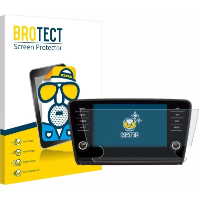 Afbeelding van BROTECT Screenprotector voor Skoda Amundsen Superb 2018 Infotainment System 8&quot; Folie Beschermfolie matte