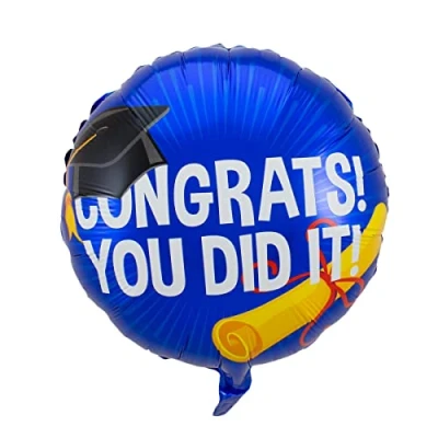 Afbeelding van Folat Folieballon Congrats You Did It! 45 cm