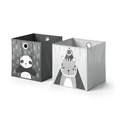 Afbeelding van Vicco Opvouwbare box, 30 x cm Set van 2, Grijs