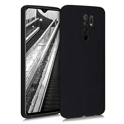 Afbeelding van kwmobile telefoonhoesje geschikt voor Xiaomi Redmi 9 Hoesje smartphone Precisie camera uitsnede In mat zwart