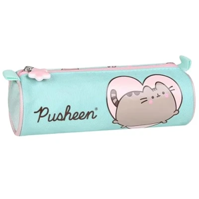 Afbeelding van Schooltas met vakken, tas voor meisjes, aardbeienroze, 5 x 22 10 cm, Pusheen Rond B, Kinderen