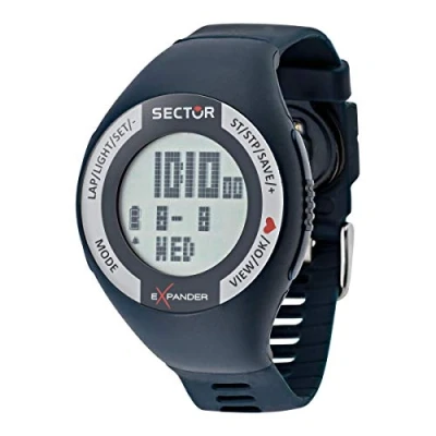 Afbeelding van Sector Herenhorloge, analoog, kwarts, met siliconen band R3251473002, Blauw/Blauw, riem, riem