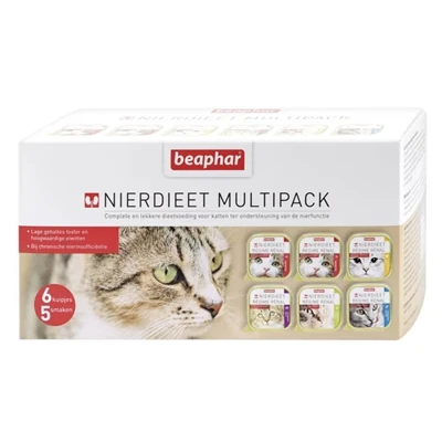 Afbeelding van Beaphar Nierdieet Kat Multi Pack Kattenvoer Zalm 6x100 g