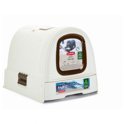 Afbeelding van Curver Kattentoilet Met Lade Kattenbak Wit