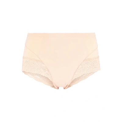 Afbeelding van MAGIC Bodyfashion dames Tummy Squeezer Lace corrigerende slip met kant in de kleur Beige, maat: S