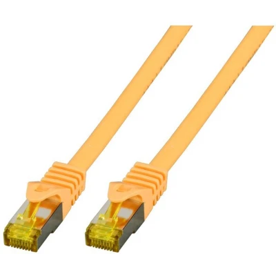 Afbeelding van EFB Elektronik MK7001.2Y RJ45 Netwerkkabel, patchkabel CAT 6a (losse kabel 7) S/FTP 2.00 m Geel Vlambestendig, Halogeenvrij, Snagless, Vergulde