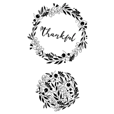 Afbeelding van Sizzix Clear Stamps by Olivia Rose Autumn Wreath (3pcs) (665973) (DISCONTINUED)