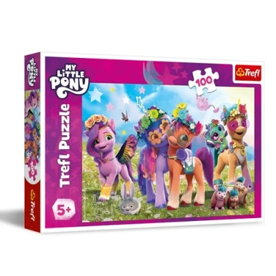 Afbeelding van Trefl My Little Pony, grappige pony&#039;s, puzzel met 100 stukjes, kleurrijke stripfiguren, creatief entertainment, vrije tijd voor kinderen vanaf 5 jaar