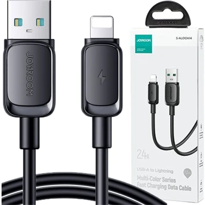 Afbeelding van Lightning USB 2.4A 2m kabel Joyroom S AL012A14 zwart