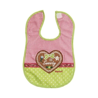 Image de Playshoes bavoir Velcro Maison de campagne rose/vert 26 x 33 cm