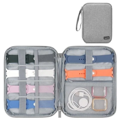 Afbeelding van Apple Watch Organizer smartwatch bandjes &amp; accessoires Large Grijs