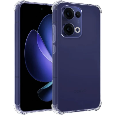 Afbeelding van Hoesje Geschikt voor OPPO Reno 13 Siliconen Shock Proof Case Hoes Cover Shockproof Transparant