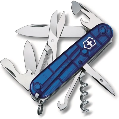 Afbeelding van Victorinox Climber 1.3703.T2 Zwitsers zakmes Aantal functies 14 Blauw (transparant)