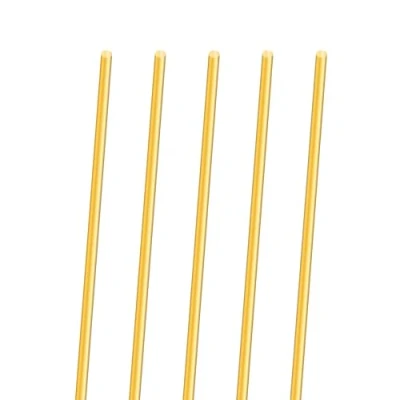 Afbeelding van 5 stuks ronde massief messing staven, 2 mm, iMeistek 300 lang, voor draaibank, bar, doe het zelf