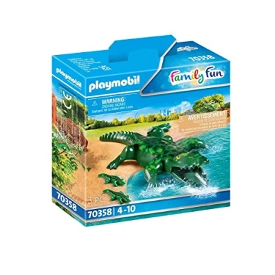 Image de Playmobil Le parc animalier 70358 Alligator avec ses petits