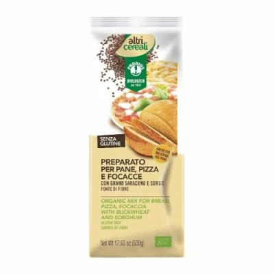 Image de Probios Mélange pour pizza et focaccia à la farine de sarrasin au sorgho bio sans gluten Riche en fibres 500g