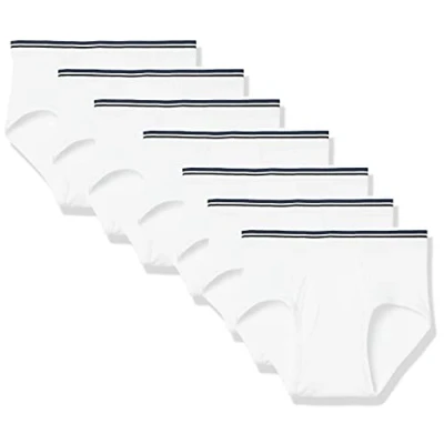 Image de Amazon Essentials Slip en Coton sans étiquette Men&#039;s, Pack of 7, Blanc, XXL