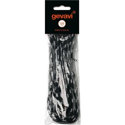 Afbeelding van Gevavi Veters 150cm Plat Zwart