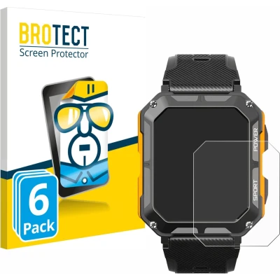 Afbeelding van BROTECT Screenprotector voor Njord Gear The Indestructible Smartwatch Folie Beschermfolie transparant (6 Stuks)