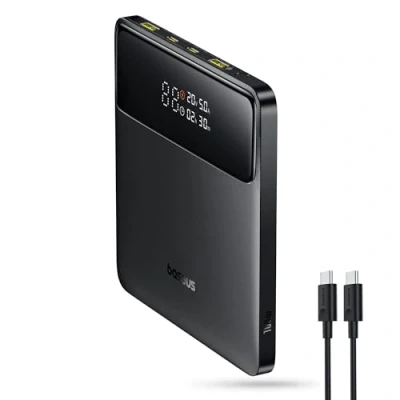 Afbeelding van Baseus Externe batterij 20.000 mAh 100 W PD QC 4.0 Blade H1 snellader voor laptops, MacBook, iPad, iPhone 16 15, Switch, Steam Deck, Samsung Galaxy, ROG Ally, AirPods