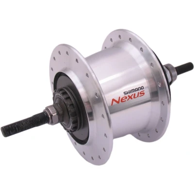 Afbeelding van Versnellingsnaaf 7 speed Shimano Nexus SG C3001 voor rollerbrakes velgrem 36 gaats zilver