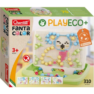 Afbeelding van Quercetti Play Eco+ FantaColor Insteek Mozaïek (310 Delig)