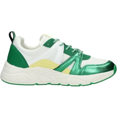 Afbeelding van SUB55 Sneakers laag, Dames, Maat: 38, Groen Kunststof/ textiel