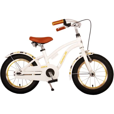 Afbeelding van Volare Miracle Cruiser 14 Inch Meisjes Kinderfiets Wit + 15 Inruilkorting