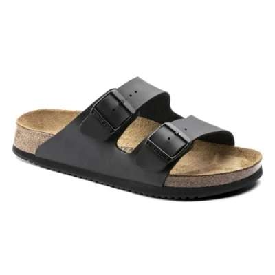 Afbeelding van Birkenstock, Unisex, Sandalen, Arizona SL Birko Flor normaal, Zwart, (45)