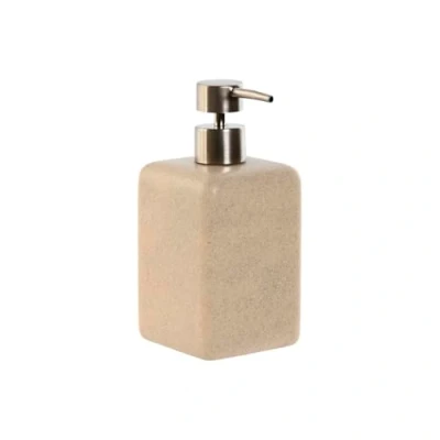 Afbeelding van Zeepdispenser Home ESPRIT Crème Zilverkleurig Hars Polyethyleen 8 x 18 cm