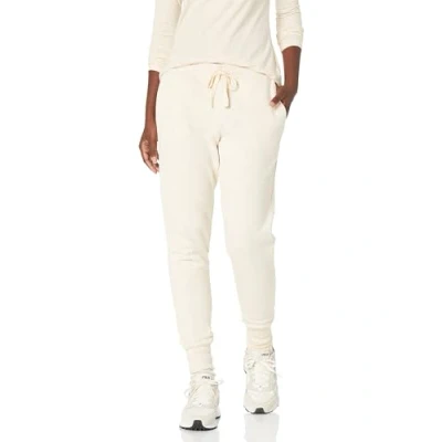 Image de Amazon Essentials Pantalon de jogging en polaire pour femme (disponible grande taille), avoine chiné, taille TG