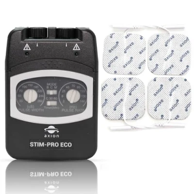 Afbeelding van axion® TENS apparaat Stim PRO Eco. Het compacte en effectieve prikkelstroomapparaat