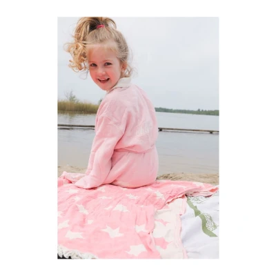 Afbeelding van Hamamdoek Ster Roze van Barine Home