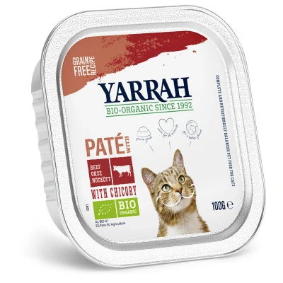 Afbeelding van Yarrah Bio Kat Alu Pate Rund Kattenvoer 100 g