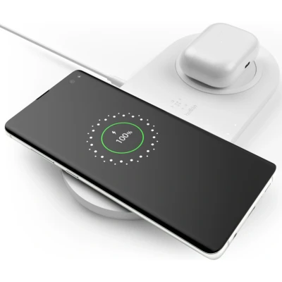 Afbeelding van Belkin Boost Charge Draadloze Snellader Dual 10W White