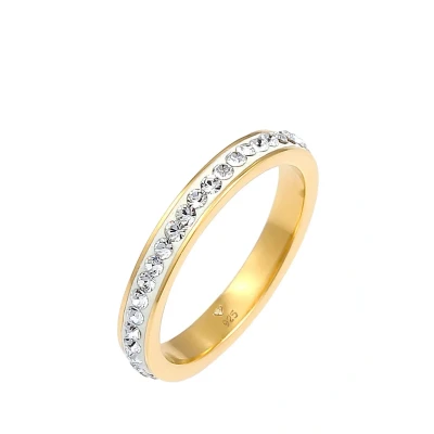 Afbeelding van Elli Classic Engagement Ring goldcoloured, Dames, Maat: 52, Gold coloured