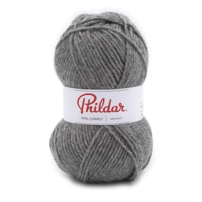 Afbeelding van Phildar Phil Charly wol 50 g breiwol 100% acryl naald nr. 4 kleur flanel