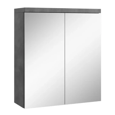 Afbeelding van Badplaats Spiegelkast Toledo 60 x 20 cm Donker Grijs Badkamerkast Badkamer