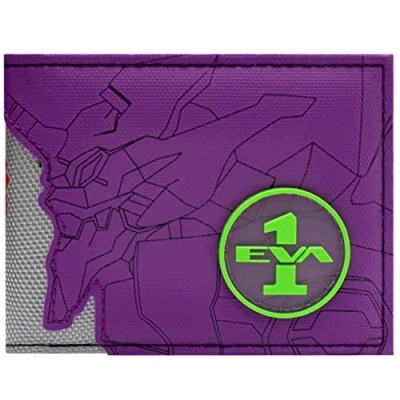 Afbeelding van Animation Evangelion New Theatrical Edition Robo DOU Unit 01 Mecha Violet Bi Vouw portemonnee, Paars, één maat, Fold, Fold